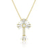 Dominique Cohen 2ct limited edition textural baguette sunburst diamond cross pendant necklace <span class='visuallyhidden'>Call, text 323-404-2959 for shop help.</span>